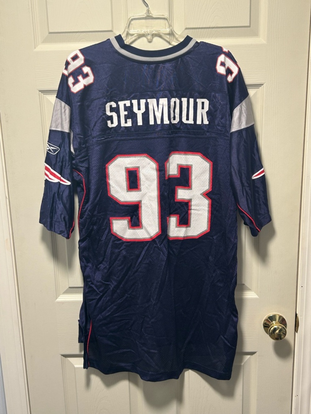 RICHARD SEYMOUR New England PATRIOTS Football REEBOK XXL Jersey VINTAGE